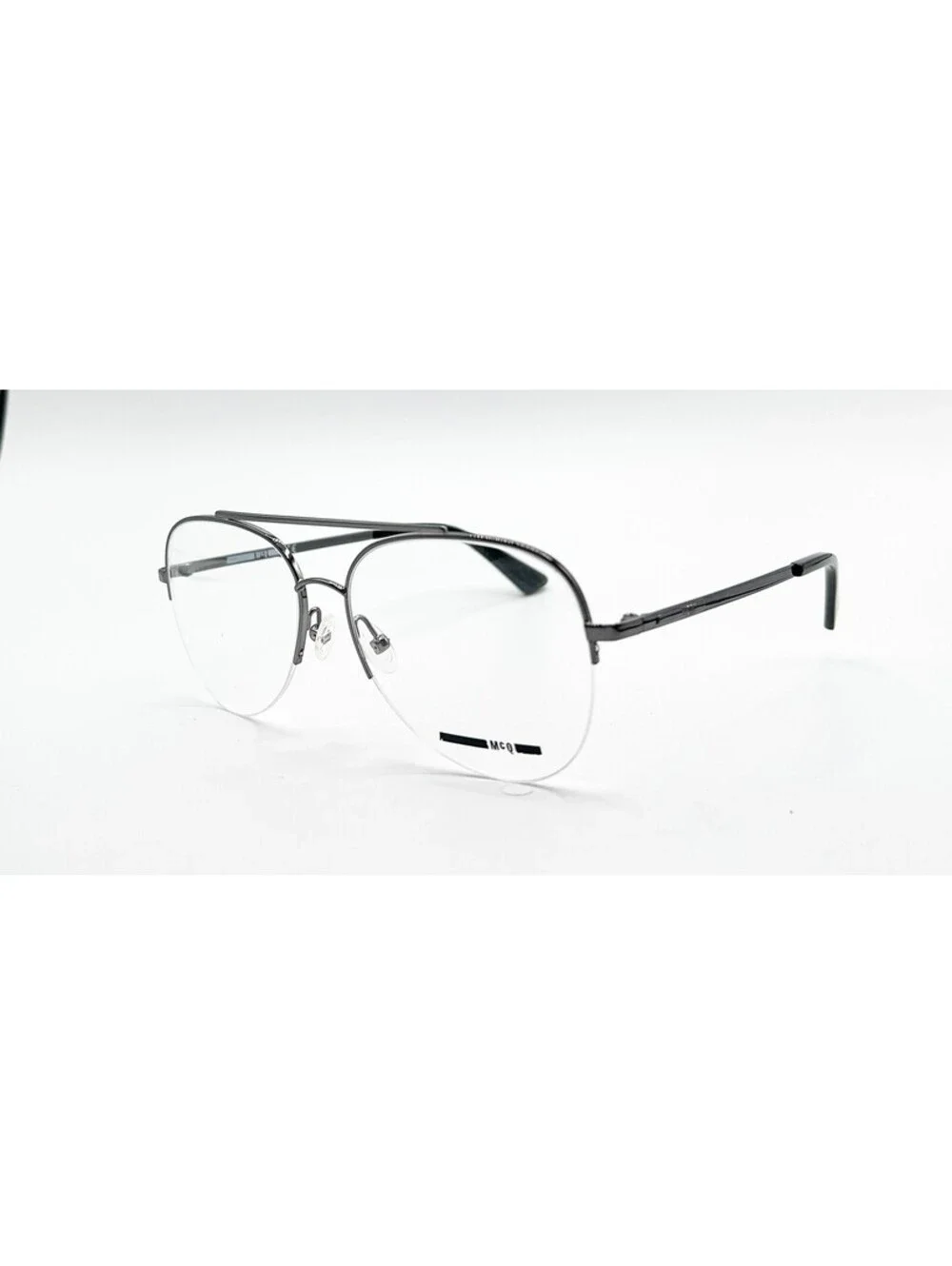 Mcq Mq0166O 001 Silver Authentic Eyeglasses 56-16-145